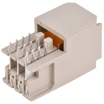 TE Connectivity, Z-PACK HM 2mm Pitch Universal Power Module Backplane Connector, Male, Right Angle, 1 Row, 3 Way