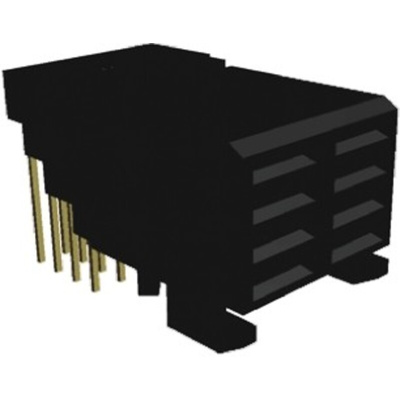 TE Connectivity, Z-PACK 2mm Pitch Futurebus+ Backplane Connector, Female, Right Angle, 8 Way