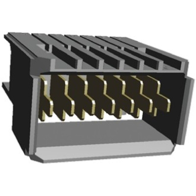 TE Connectivity, Z-PACK 2mm Pitch Backplane Connector, Right Angle, 1 Row, 7 Way