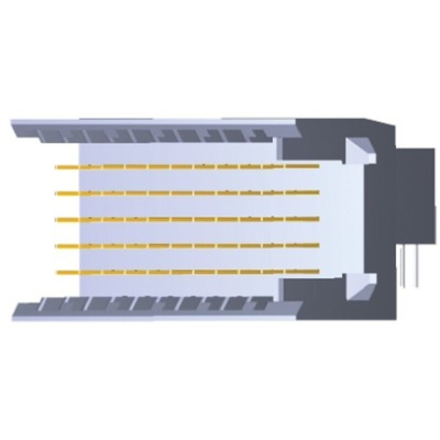 TE Connectivity, Z-PACK HM 2mm Pitch Hard Metric Type B Backplane Connector, Male, Right Angle, 25 Column, 5 Row, 125