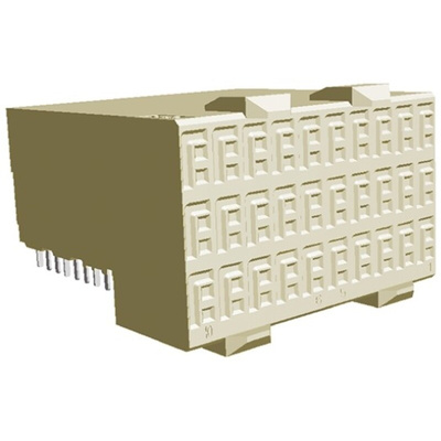 TE Connectivity, Z-PACK HM-Zd 2.5mm Pitch 3 Pair, High Speed Hard Metric Backplane Connector, Female, Right Angle, 10
