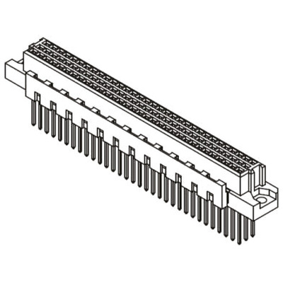 HARTING 09 03 96 Way 2.54mm Pitch, Type C Class C2, 3 Row, Straight DIN 41612 Connector, Socket