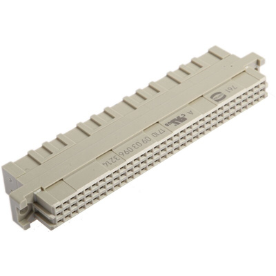 HARTING 96 Way 2.54mm Pitch, 3 Row, Straight DIN 41612 Connector, Socket