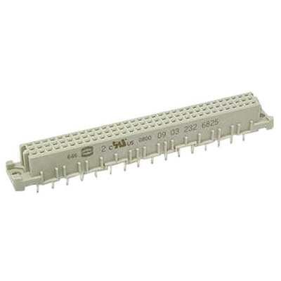 HARTING 09 03 32 Way 2.54mm Pitch, Type C Class C2, 3 Row, Straight DIN 41612 Connector, Socket