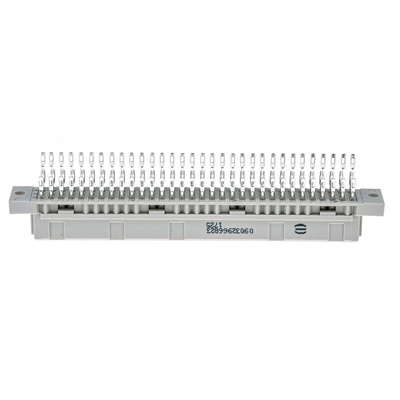 HARTING 09 03 96 Way 2.54mm Pitch, Type C Class C2, 3 Row, Straight DIN 41612 Connector, Socket
