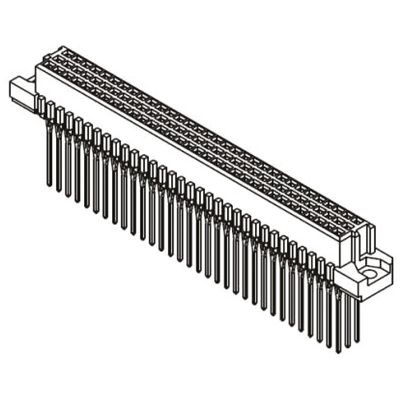 Harting 09 03 96 Way 2.54mm Pitch, Type C Class C2, 3 Row, Straight DIN 41612 Connector, Socket