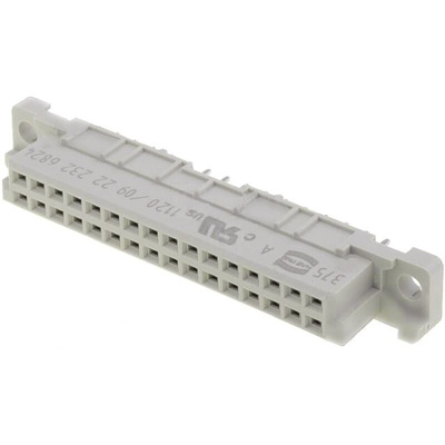 Harting 09 23 48 Way 2.54mm Pitch, Type 2C Class C1, 3 Row, Straight DIN 41612 Connector, Socket