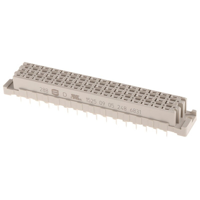 HARTING 09 05 48 Way 5.08mm Pitch, Type E Class C2, 3 Row, Straight DIN 41612 Connector, Socket