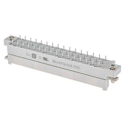 HARTING 09 06 48 Way 5.08mm Pitch, Type F Class C1, 3 Row, Straight DIN 41612 Connector, Plug