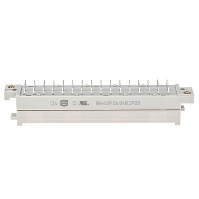 HARTING 09 06 48 Way 5.08mm Pitch, Type F Class C1, 3 Row, Straight DIN 41612 Connector, Plug
