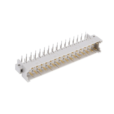 HARTING 09 06 32 Way 2.54 mm, 5.08 mm Pitch, Type F Class C2, 3 Row, Right Angle DIN 41612 Connector, Plug