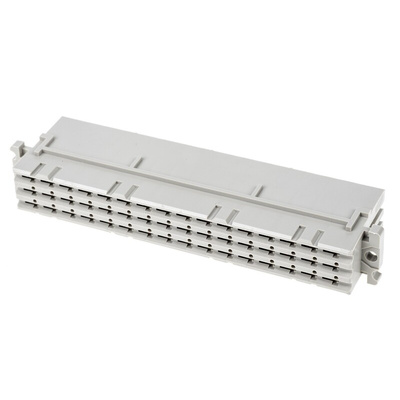HARTING 09 06 48 Way 3.81 mm, 5.08 mm Pitch, Type F, 3 Row, Straight DIN 41612 Connector, Socket