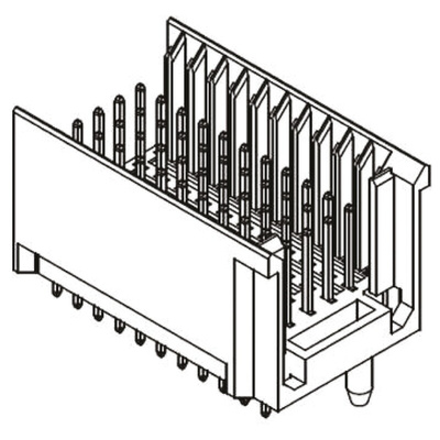 Harting, har-bus HM 2mm Pitch Hard Metric Type C Backplane Connector, Male, Straight, 5 Row, 55 Way