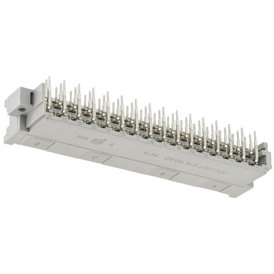 HARTING DIN 41612 48 Way 2.54mm Pitch, Right Angle Rectangular Connector, Plug