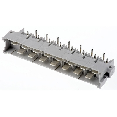HARTING DIN 41612 15 Way 5.08mm Pitch, Right Angle Rectangular Connector, Plug