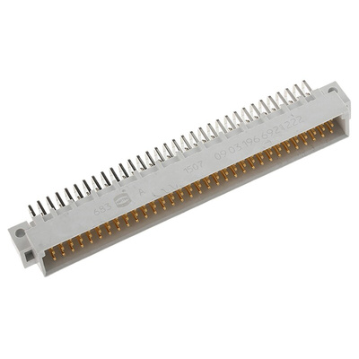 HARTING DIN 41612 96 Way 2.54mm Pitch, Right Angle Rectangular Connector, Plug