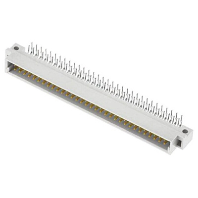 Harting DIN 41612 64 Way 2.54mm Pitch, Right Angle DIN 41612 Connector, Plug