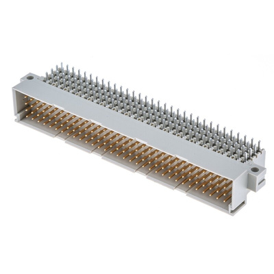 ERNI ERNIPRESS 128 Way 2.54mm Pitch, Type CD Class C2, 4 Row, Right Angle DIN 41612 Connector, Plug