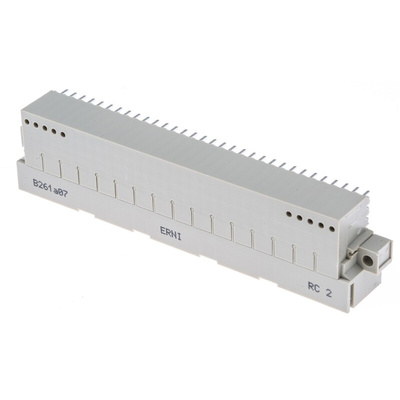 ERNI ERNIPRESS 128 Way 2.54mm Pitch, Type CD Class C2, 4 Row, Right Angle DIN 41612 Connector, Plug