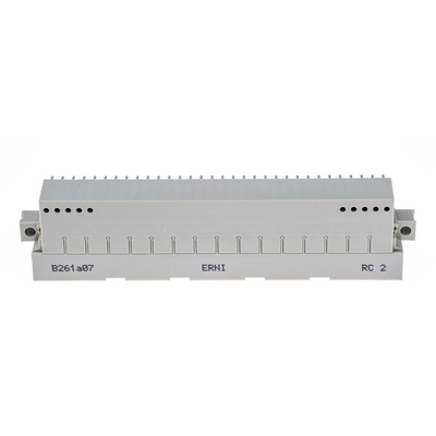 ERNI ERNIPRESS 128 Way 2.54mm Pitch, Type CD Class C2, 4 Row, Right Angle DIN 41612 Connector, Plug