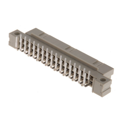 ERNI ERNIPRESS 32 Way 2.54mm Pitch, Type Q/2 Class C2, 2 Row, Right Angle DIN 41612 Connector, Socket