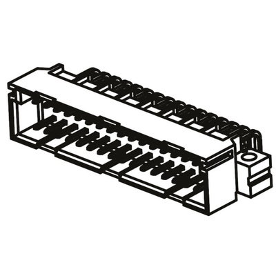 ERNI ERNIPRESS 32 Way 2.54mm Pitch, Type C/2 Class C2, 3 Row, Right Angle DIN 41612 Connector, Plug