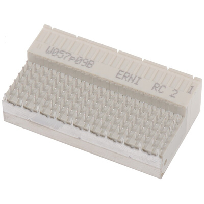 ERNI, ERmet 2mm Pitch Hard Metric Backplane Connector, Female, Right Angle, 5 Row, 95 Way
