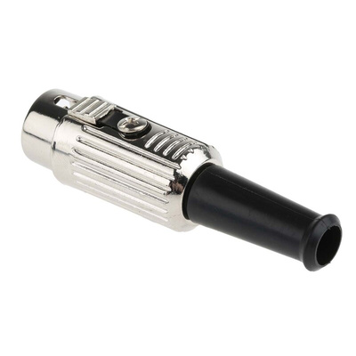 RS PRO 3 Pole Din Plug, 1A, 100 V ac, Push Lock, Male, Cable Mount