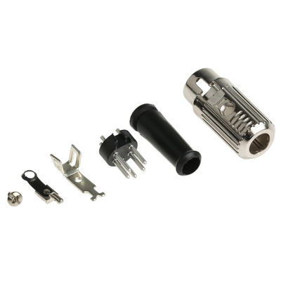 RS PRO 5 Pole Din Plug, 1A, 100 V ac, Push Lock, Male, Cable Mount