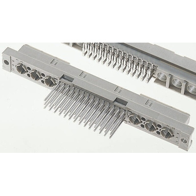 ERNI 42 + 6 Way 2.54mm Pitch, Type M Class C2, 3 Row, Straight DIN 41612 Connector, Socket
