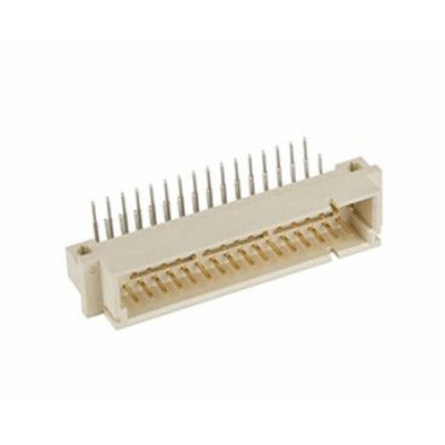 Amphenol Communications Solutions DIN 41612 96 Way 2.54 mm, 5.08 mm Pitch, Type C Class C2, 3 Row, Right Angle DIN