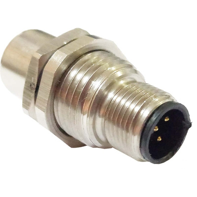 RS PRO 5 Pole M12 Plug to 5 Pole M12 Socket Adapter