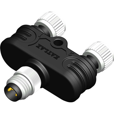 RS PRO 3 Pole M8 Plug to 3 Pole M12 Socket Adapter