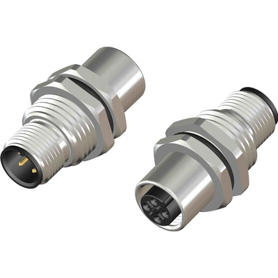 RS PRO 4 Pole Plug M12 Socket Adapter