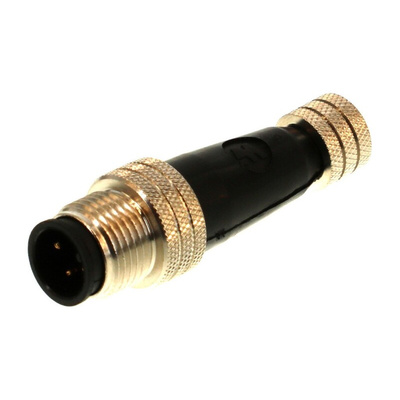 Brad from Molex 4 Pole M8 Socket to 4 Pole M12 Plug Adapter