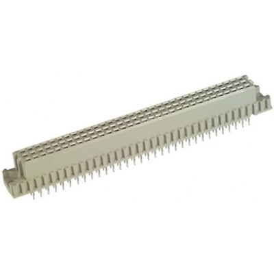 TE Connectivity Eurocard 96 Way 2.54mm Pitch, Type C Class C2, 3 Row, Straight DIN 41612 Connector, Socket