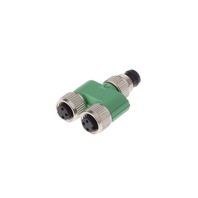 Phoenix Contact 4 Pole M8 Plug to 6 Pole M8 Socket Adapter