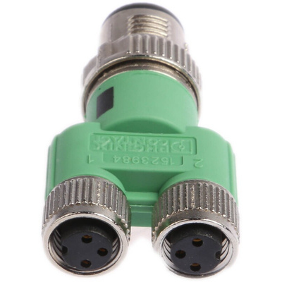 Phoenix Contact 4 Pole M12 Plug to 6 Pole M8 Socket Adapter