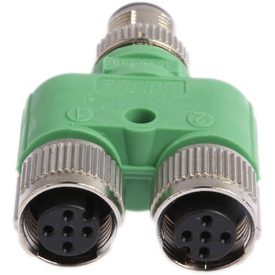 Phoenix Contact 5 Pole M12 Plug to 5 Pole M12 Socket Adapter