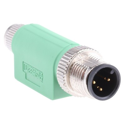 Phoenix Contact 3 Pole M12 Plug to 3 Pole M8 Socket Adapter