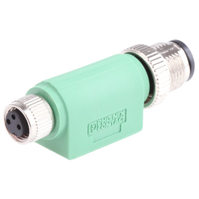 Phoenix Contact 3 Pole M12 Plug to 3 Pole M8 Socket Adapter