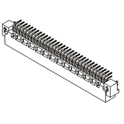 Harting 09 03 64 Way 2.54mm Pitch, Type B Class C2, 2 Row, Right Angle DIN 41612 Connector, Plug