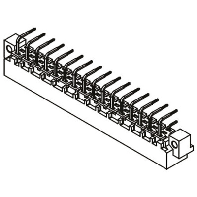 HARTING 09 04 32 Way 5.08mm Pitch, Type D Class C1, 2 Row, Right Angle DIN 41612 Connector, Plug