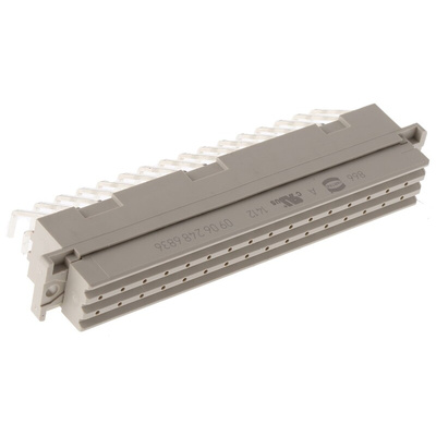 HARTING 09 06 48 Way 5.08mm Pitch, Type F Class C2, 3 Row, Right Angle DIN 41612 Connector, Socket