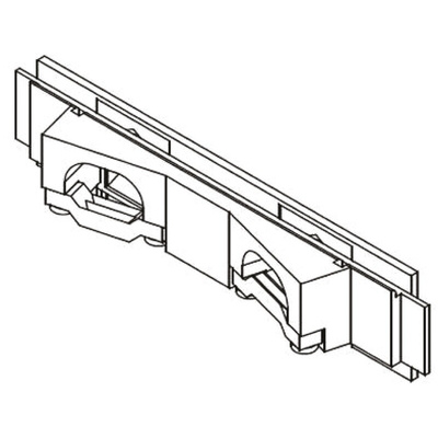 Harting, 09 06 Cable Insert for use with DIN 41612 Connector