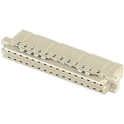 Harting 09 04 32 Way 5.08mm Pitch, Type D, 2 Row, Straight DIN 41612 Connector, Socket