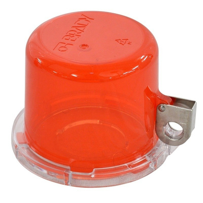 Brady 30mm Shackle Polycarbonate, Stainless Steel Push Button Lockout- Red