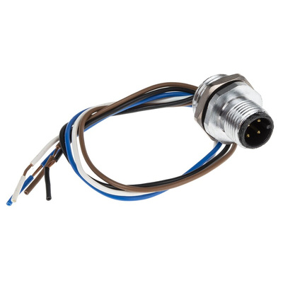 RS PRO Circular Connector, 4 Contacts, Panel Mount, M12 Connector, Plug, Male, IP67