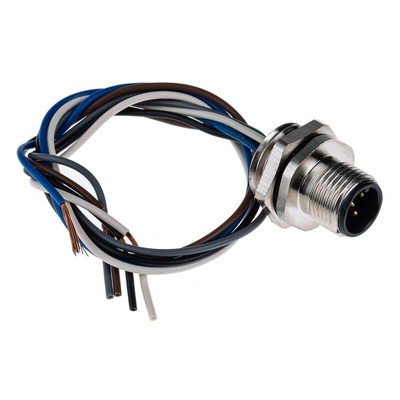 RS PRO Circular Connector, 5 Contacts, Panel Mount, M12 Connector, Plug, Male, IP67