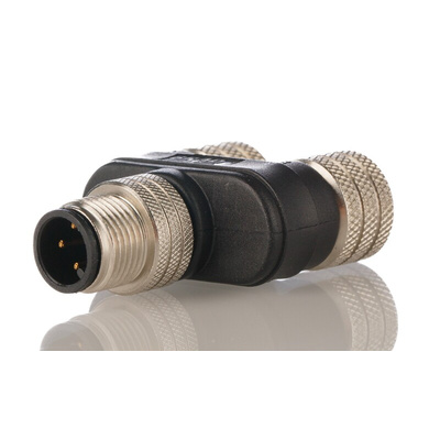 Brad from Molex 4 Pole M12 Plug to 4 Pole M12 Socket Adapter